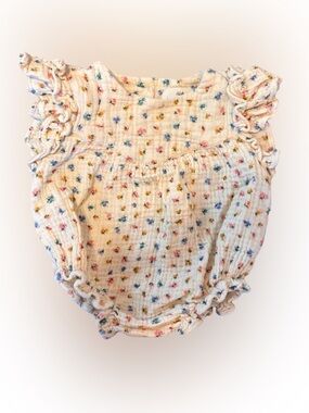 3 Months Konges Slojd Girl Muslin Romper Organic Cotton Floral
